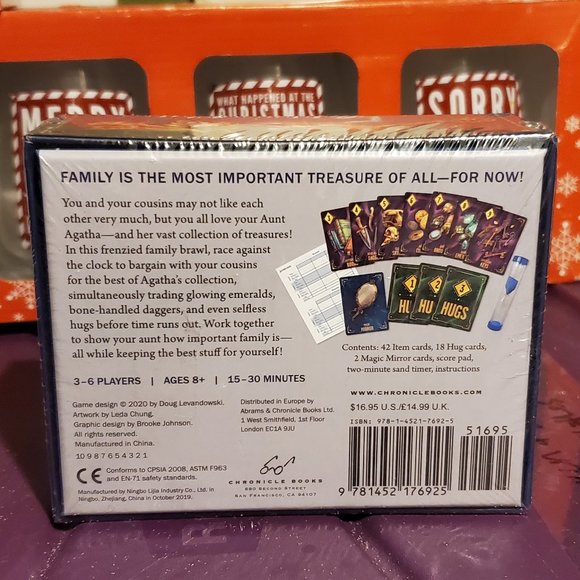 Chronicle Books Aunt Agatha's Attic Fast-paced Card Game, New - Picture 8 of 8